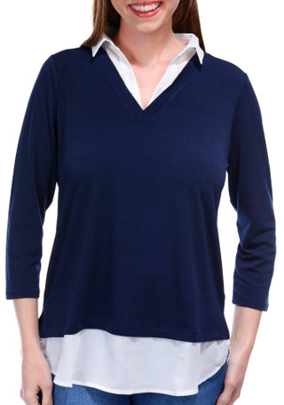 Thumbnail 1: NAVY/IVORY
