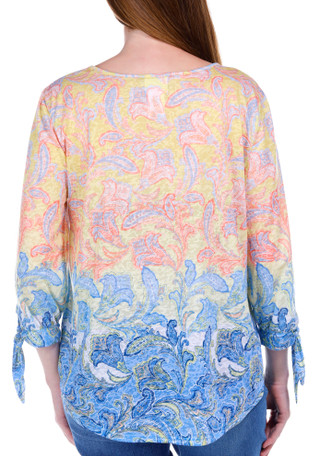 Thumbnail 6: Ruby Road Ruby Road Womens 3/4 Sleeve Printed Top 
