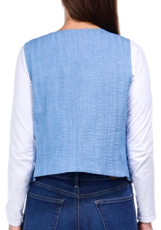 Thumbnail 6: Soho Soho Womens Sleeveless Buttoned Vest 