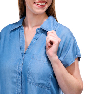 Thumbnail 2: BUNULU Bunulu Womens Short Sleeve Buttoned Top 