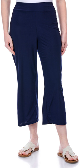 Thumbnail 4: Emily Daniels Emily Daniels Womens Solid Pull On Capris 