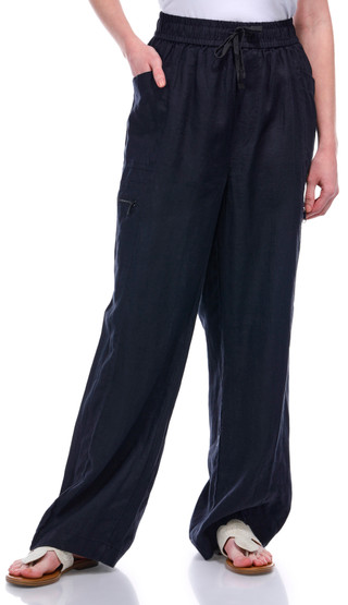 Thumbnail 2: DKNY DKNY Womens Pull On Linen Cargo Pants 