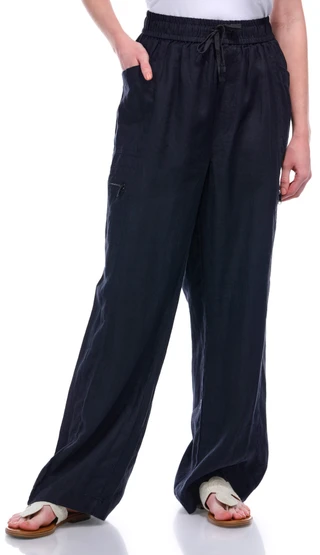 Thumbnail 1: DKNY DKNY Womens Pull On Linen Cargo Pants 