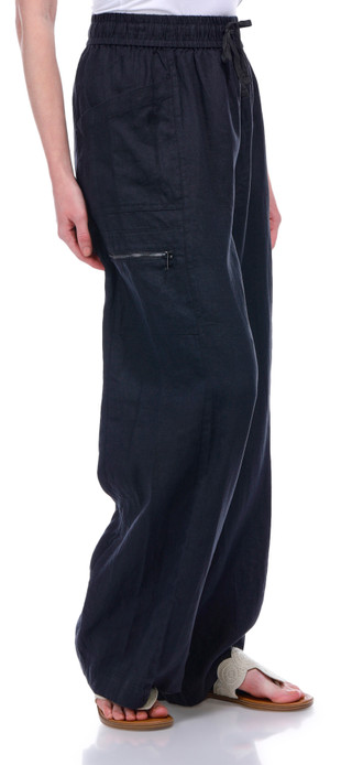 Thumbnail 8: DKNY DKNY Womens Pull On Linen Cargo Pants 