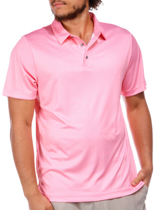 Thumbnail 8: PGA TOUR PGA TOUR Mens Micro Geo Print Golf Polo 