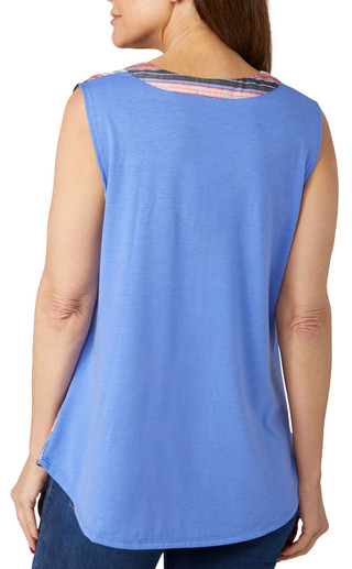 Thumbnail 2: Coral Bay Coral Bay Womens Sleeveless Henley Tank 