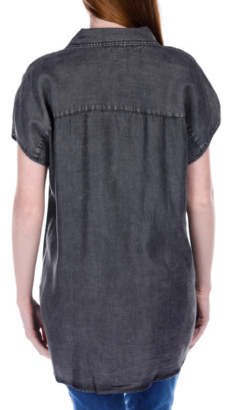 Thumbnail 3: BUNULU Bunulu Womens Buttoned Cap Sleeve Top 