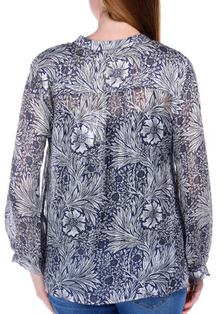 Thumbnail 6: ELIE TAHARI Elie Tahari Womens Long Sleeve Floral Chiffon Top 