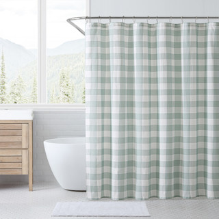 Thumbnail 2: Eddie Bauer Eddie Bauer Cabin Plaid Shower Curtain 