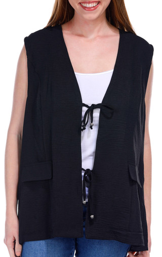 Thumbnail 2: CHLOE + JASMINE Chloe + Jasmine Womens Sleeveless Double Tie Front Top 