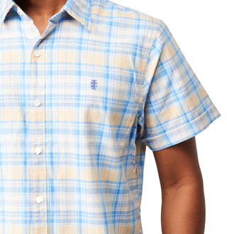 Thumbnail 6: IZOD Izod Mens Plaid Woven Short Sleeve Shirt 