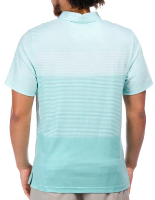 Thumbnail 3: PGA TOUR PGA TOUR Men's Stripe Printed Short Sleeve Polo 