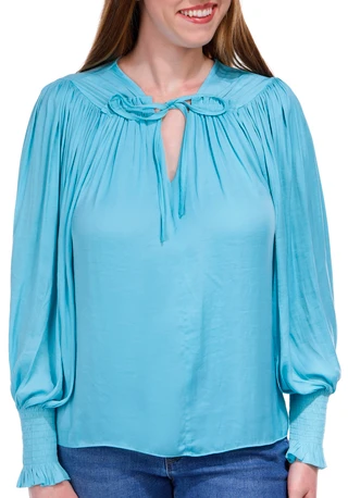 Thumbnail 4: ELIE TAHARI Elie Tahari Womens Solid Long Sleeve Top 