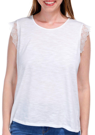 Thumbnail 1: CHLOE + JASMINE Chloe + Jasmine Womens Lace Cap Sleeve Top 