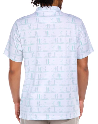 Thumbnail 2: PGA TOUR PGA TOUR Men's Surf Board Short Sleeve Polo 