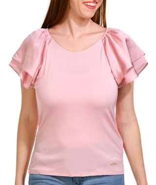 Thumbnail 1: NINE WEST Nine West Womens Ruffle Sleeve Top 