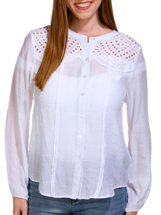Thumbnail 1: Zac & Rachel Zac and Rachel Womens Long Sleeve Semi Sheer Top 