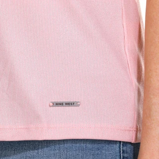 Thumbnail 3: NINE WEST Nine West Womens Short Sleeve Rib Tee 