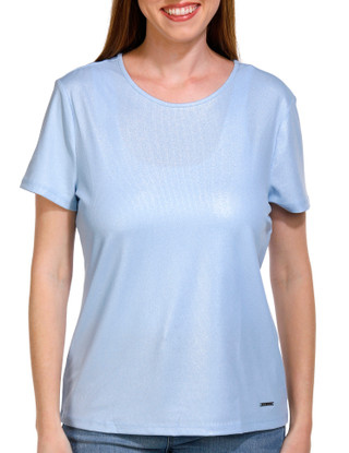 Thumbnail 1: NINE WEST Nine West Womens Short Sleeve Rib Tee 