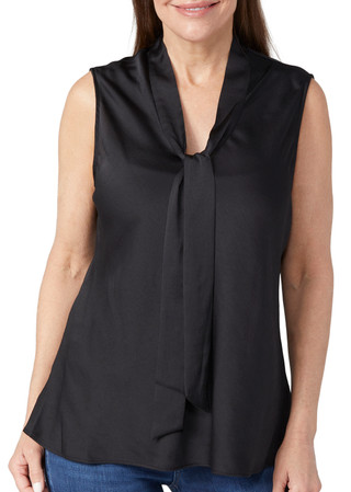 Thumbnail 1: Kasper Kasper Womens Tie Front Sleeveless Top 