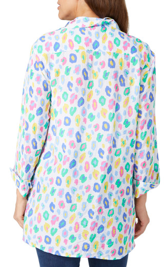 Thumbnail 2: Erin London Erin London Womens 3/4 Sleeve Button Down Top 