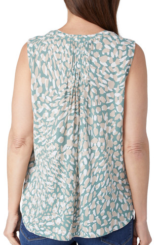 Thumbnail 2: NYDJ NYDJ Petite Sleeveless Endless Sea Pintuck Top 