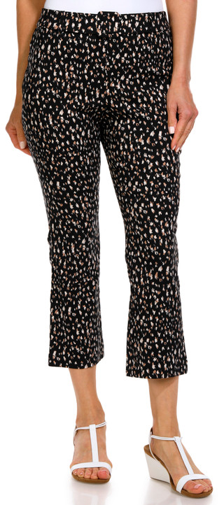 Thumbnail 1: Rafaella Rafaella Petite Cheetah Crop Capris 