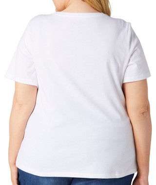 Thumbnail 4: Coral Bay Coral Bay Plus Short Sleeve Bird Of Paradise Top 