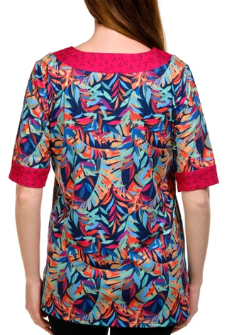 Thumbnail 2: REEL LEGENDS Reel Legends Petite Reel-Tec Elbow Sleeve Micro Palms Tunic 
