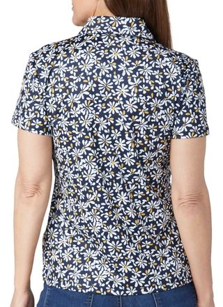 Thumbnail 2: Nautica Nautica Womens Short Sleeve Daisy Soft Touch Polo Shirt 
