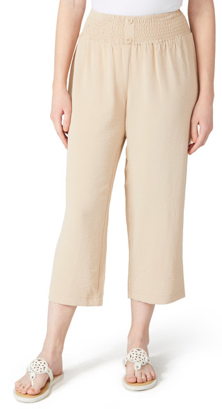 Thumbnail 2: Soho Soho Womens Solid Crepe Pull On Pants 