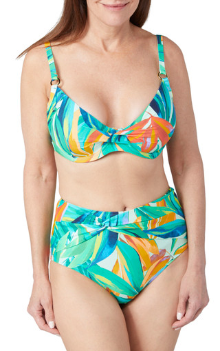 Thumbnail 3: CATALINA Catalina Womens Twist Front High Waist Bikini Bottoms 