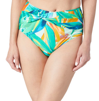 Thumbnail 1: CATALINA Catalina Womens Twist Front High Waist Bikini Bottoms 