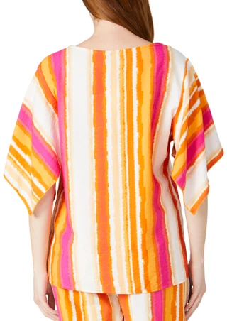 Thumbnail 4: RUNWAY READY Runway Ready Petite Striped Short Sleeve Top 