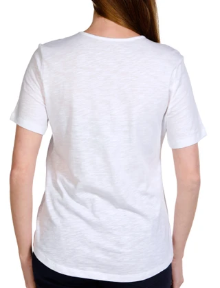 Thumbnail 2: Coral Bay Coral Bay Womens Embroidered Short Sleeve Top 