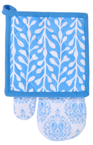 Thumbnail 6: Boston International Boston International 2 Pc Seahorse Oven Mitt and Hot Pad 