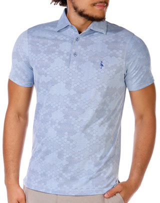 Thumbnail 7: TAILORBYRD Tailorbyrd Men's Short Sleeve Honeycomb Jacquard Polo Tee 
