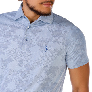 Thumbnail 3: TAILORBYRD Tailorbyrd Men's Short Sleeve Honeycomb Jacquard Polo Tee 