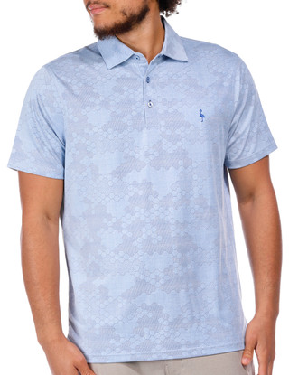 Thumbnail 8: TAILORBYRD Tailorbyrd Men's Short Sleeve Honeycomb Jacquard Polo Tee 
