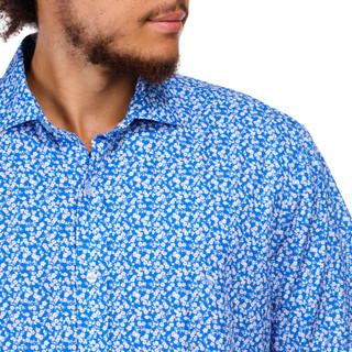 Thumbnail 2: TAILORBYRD Tailorbyrd Men's Short Sleeve Spring Floral Buttoned Shirt 
