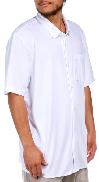 Thumbnail 3: GREG NORMAN Greg Norman Mens Knit Rib Ottoman Polo Shirt 