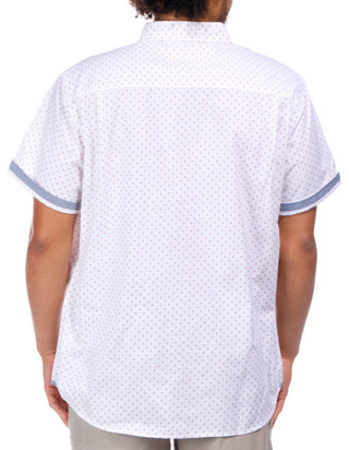 Thumbnail 3: Weatherproof Weatherproof Men's Print Short Sleeve Cotton Poplin Shirt 