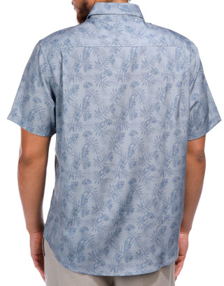 Thumbnail 4: Report Collection Report Collection Men's Short Sleeve Print Woven Sport Shirt 