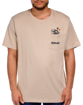 Thumbnail 4: Hurley Hurley Men's Short Sleeve Surf Dude Peek-a-Boo Pocket Tee 