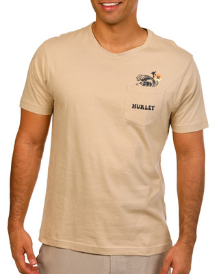 Thumbnail 2: Hurley Hurley Men's Short Sleeve Surf Dude Peek-a-Boo Pocket Tee 
