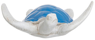 Thumbnail 3: Fancy That Fancy That 12 in Blue Shell Sea Turtle Statue 