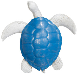 Thumbnail 2: Fancy That Fancy That 12 in Blue Shell Sea Turtle Statue 