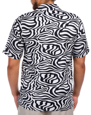 Thumbnail 2: Dickies Dickies Men's Short Sleeve Zebra Print Buttoned Shirt 