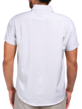Thumbnail 2: Report Collection Report Collection Men's Short Sleeve Geo Print Sport Shirt 