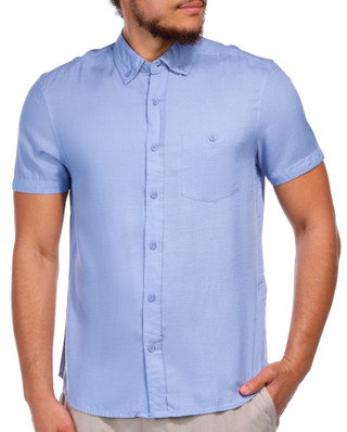 Thumbnail 1: Report Collection Report Collection Men's Short Sleeve Woven Sport Shirt 